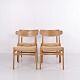 Hans J. Wegner CH23 Oak Dining Chairs with Woven Seats ...