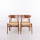 Hans J. Wegner CH23 Dining Chairs with Teak Backrest and ...