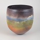 L'Art presents: European studio ceramicist, unique stoneware vase.