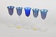 Gullaskruf, set of five schnapps glasses.