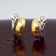 Ole Lynggaard; Pair of Fidelity earrings in 14k gold and ...