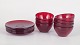 L'Art presents: Lennart Andersson for Gullaskruf, set of seven finger bowls with matching saucers.