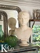 Decorative plaster bust of  Augustus signed by Hans ...