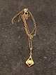 14 carat gold pendant with pearl  and 14 carat chain