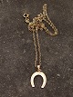 8 carat gold horseshoe pendant