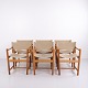 Osted Antik & Design presents: Set of J102 Dining Chairs in Solid Oak and Light Canvas by Ditte and Adrian ...