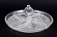 Art Deco cabaret dish by Elme Glasbruk.