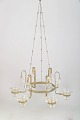L'Art presents: Erik Höglund for Kosta boda, chandelier for six candles.