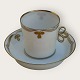 Royal CopenhagenThin cup with gold ...