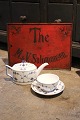 Decorative, old tea advertising sign in metal with ...