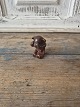 L.Hjorth small stoneware bear with red/brown glaze