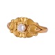 Aabenraa Antikvitetshandel presents: Georg Jensen 18kt gold ring 272 with a diamond. Ringsize: 52