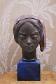 Johannes Hedegaard stoneware female bust from Royal ...