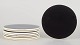 Aluminia, set of eight butter boards.