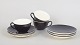 Aluminia, set of three tea cups with saucers and cake ...