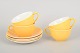 Aluminia, set of four tea cups.