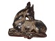 Large Royal Copenhagen stoneware figurineDeer by ...