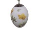 Royal CopenhagenEaster egg with yellow anemone from 2008