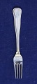Antikkram presents: Cohr Dobbeltriflet or Old Danish solid silver flatware, luncheon forks 17.2cm