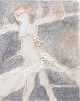 Nis Schmidt, "Morgen", mixed media on paper, listed ...