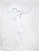 L'Art presents: Nis Schmidt, "Påske I", mixed media on paper, listed Danish visual artist.