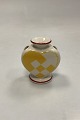 Danam Antik presents: Aluminia Christmas Heart vase in Yellow