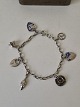 Vintage silver bracelet with 7 charms