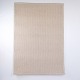 Modern Natural Coloured Woven Rug with Simple Border 230 ...