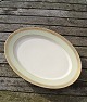 Antikkram präsentiert: Dagmar mit Gold dänisch Geschirr, grosse, ovale Anrichtenplatten 40cm