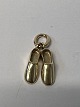 A pair of shoe pendants / charms in 14 carat ...