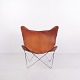 Bat Lounge Chair in Cognac Leather and Steel from the 1960s