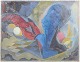 Orla Muff, Composition with figure and lobster, listed ...