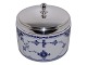 Blue Fluted Half LaceRare lidded bowl with silver ...