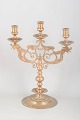 Danish three-arm bell metal candlestick.