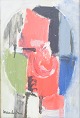 Stig Henry Wernheden, abstract composition, oil on ...