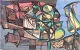 Eric Julius Svensson, abstract oil painting on board, ...