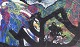 European artist. G. Bodson, abstract oil painting on ...