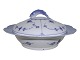 Blue Fluted PlainLarge round fish bowl 26 cm.