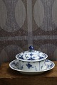 Rare Blue Fluted Half Lace Butter Jars from Royal ...