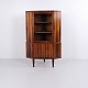 Danish Rosewood Corner Cabinet / Bar Cabinet with Glass ...