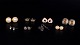 Set of Eight Pairs of Vintage Ear Clips / Earrings. ...