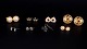 Set of Eight Pairs of Vintage Ear Clips / Earrings. ...