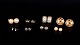 Set of Eight Pairs of Vintage Ear Clips / Earrings. ...