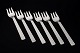 Georg Jensen Bernadotte, set of six cake forks.