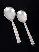 Georg Jensen Bernadotte, set of two serving spoons.