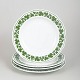 Meissen, Vine Leaf Pattern, set of four dinner plates.