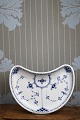K&Co. presents: Royal Copenhagen Blue Fluted Half-Lace crescent shaped dish...