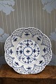Blue Fluted Full lace fruit bowl with openwork pattern ...