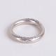 Ole Lynggaard Ring in 18-Carat White Gold with a Diamond