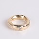 Ole Lynggaard Love ring in 14 karat gold with diamond heart